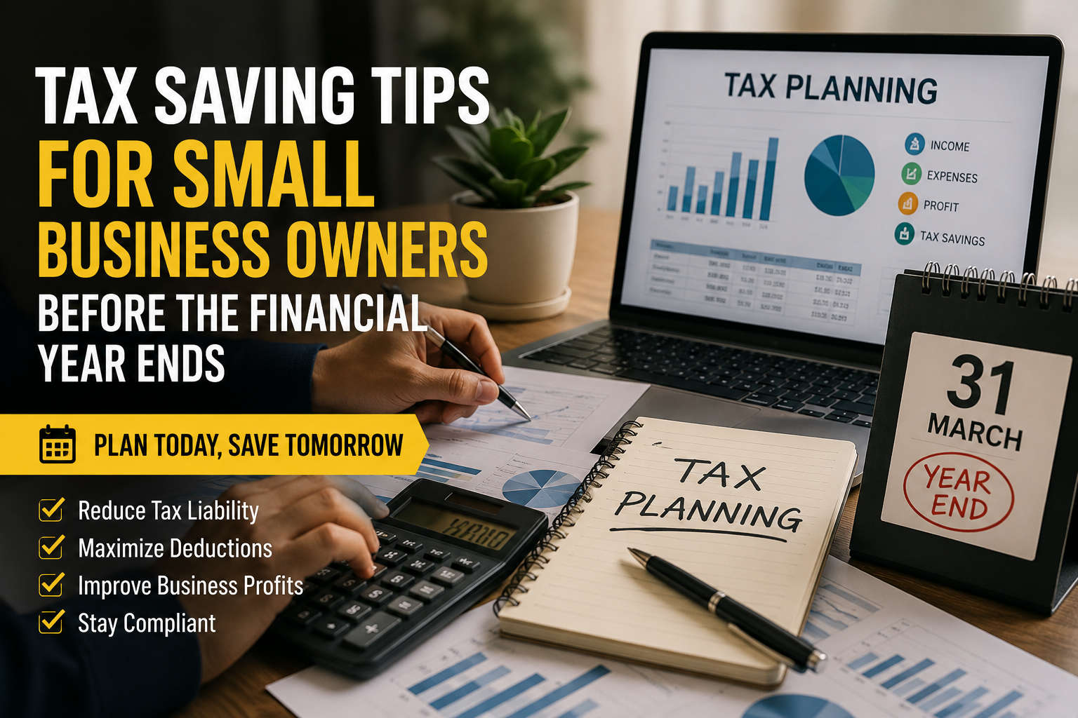 Tax Saving Tips for Small Business Owners Before the Financial Year Ends
